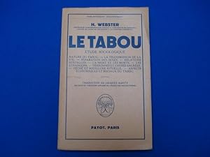 LE TABOU. Étude sociologique. Traduction de Jacques Marty