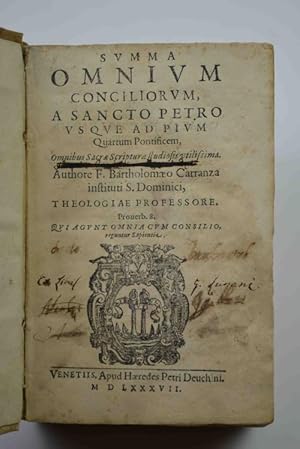 Summa omnium conciliorum ; a Sancto Petro usque ad Pium Quartum Ponteficem&