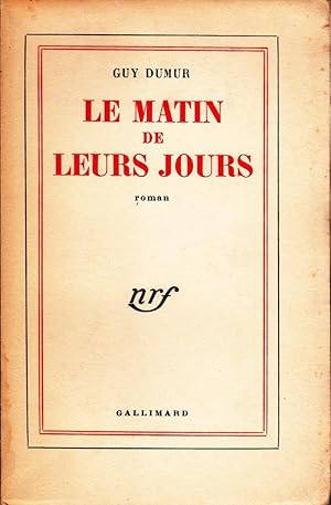 Le matin de leurs jours