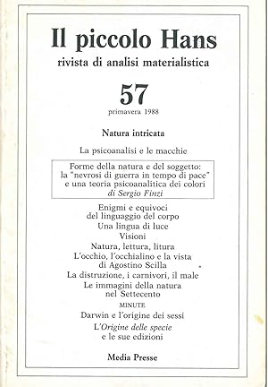 Il piccolo Hans. Rivista di analisi materialistica. N° 57, primavera 1988. In evidenza: Natura in...