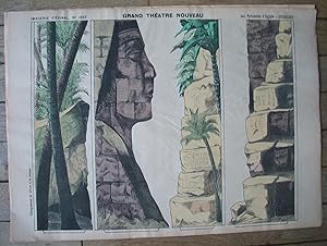 Les Pyramides d'Égypte - coulisses - GRAND THÉATRE NOUVEAU - Imagerie d'Épinal