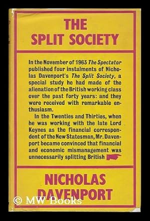 Image du vendeur pour The Split Society / by Nicholas Davenport mis en vente par MW Books Ltd.