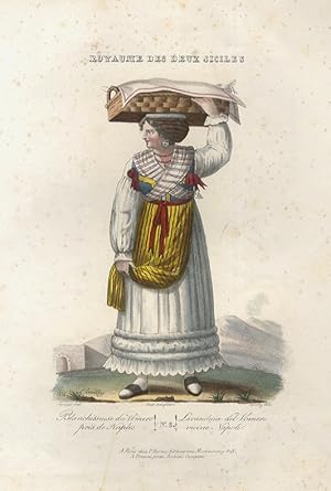Blanchisseuse du Vomero prés de Naples. N. 8. Lavandaia del Vomero vicino Napoli.