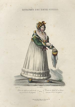 Femme de Naples qui quête dans les rues pour les ames du purgatoire. N. 1. Donna di Napoli che va...