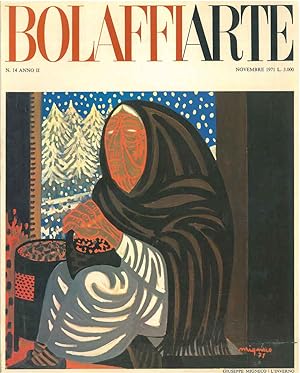 Bolaffiarte n. 14. Giuseppe Migneco: "L'inverno". Riproduzione fotolitografica (in 6 colori offse...