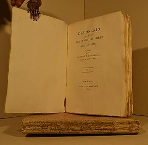 Dizionario Storico degli Autori Ebrei e delle loro opere