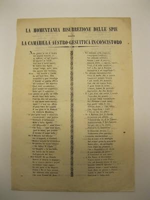 La momentanea risurrezione delle spie ossia la camarilla Austro - Gesuitica in concistoro