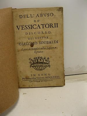 Dell'abuso de' vessicatorii