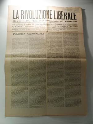 La rivoluzione liberale. Rivista storica settimanale di politica, anno I, n. 14, 21 maggio 1922