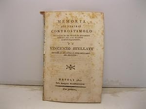 Memoria sul preteso controstimolo sostenuta da un saggio di sperimenti ripetuti nel Real Istituto...