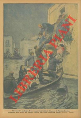Il salvataggio degli abitanti del paese Falcone sommerso dalle acque del torrente Elicona.