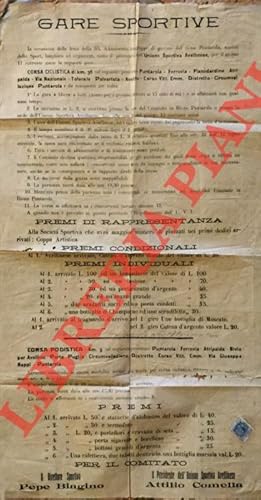 Gara ciclistica Puntarola, Atripalda, Avellino di km. 36 e podistica km. 9.
