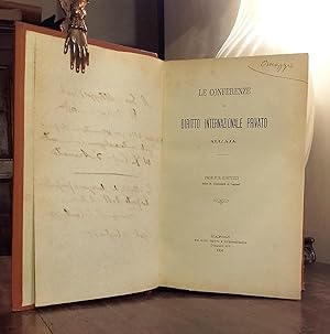 Le conferenze di diritto internazionale privato all'Aja.