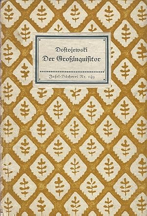 Bild des Verkufers fr Der Groinquisitor. bertragen von Rudolf Kaner. zum Verkauf von Versandantiquariat Alraune
