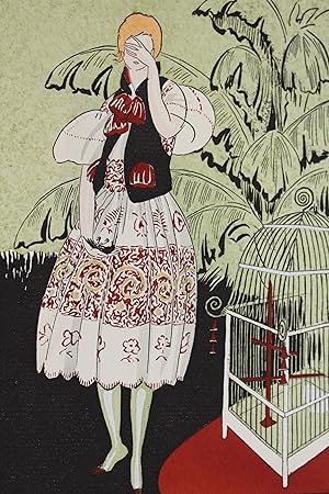 L'Oiseau mort. Robe Tchéco-slovaque (pl.33, La Gazette du Bon ton, 1920 n°5)