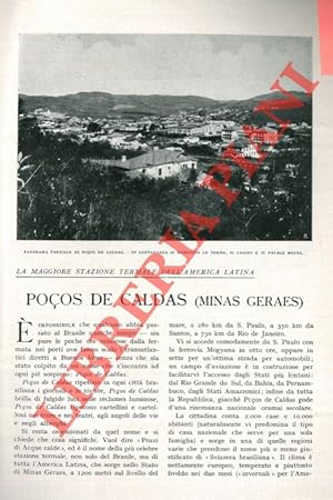 La maggiore stazione termale dell'America Latina. Poços de Caldas (Minas Geraes) .