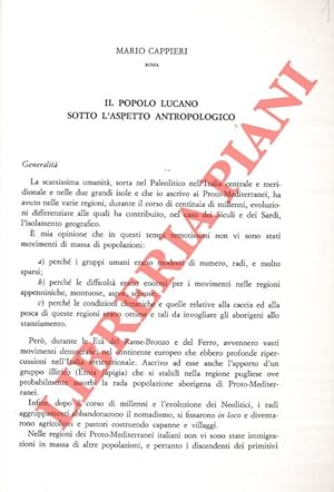 Il popolo lucano sotto l'aspetto antropologico.