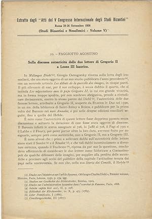 Sulla discussa autenticità delle due lettere di Gregorio II a Leone III Isaurico.