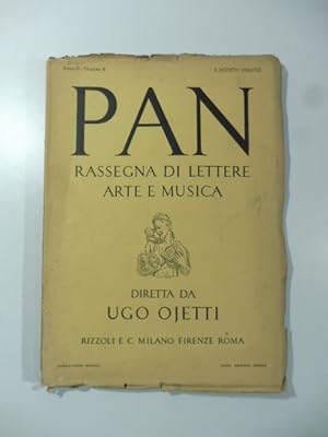 Pan. Rassegna di lettere arte e musica diretta da Ugo Ojetti, numero 8, agosto 1934