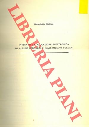 Prova di catalogazione elettronica di alcune medaglie di Massimiliano Soldani.