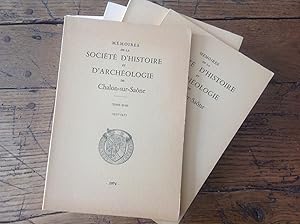 Mémoires de la société d'histoire et d'archéologie de CHALON-sur-SAONE ( 5 volumes )