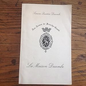La MAISON DECOMBE. " BESANCON "