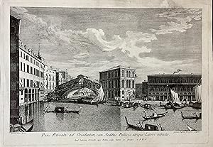 Pons Rivoalti ad Occidente, cum Aedibus Publicis utrique Lateri adjectis