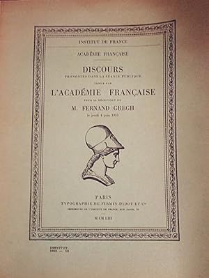 Discours prononcé dans la séance publique tenue par L'Académie Française pour la réception de M. ...