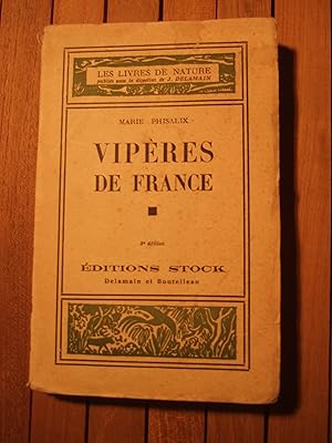 Bild des Verkufers fr Vipres de France - Leur biologie, leur appareil venimeux et le traitement de leurs morsures (Herptologie, venins, serpents) zum Verkauf von Domifasol