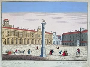 VEDUTA DELLA PIAZZA MAGGIORE DI BRESCIA VERSO L'OROLOGIO