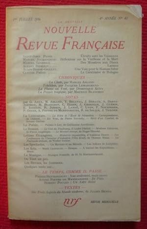 La Nouvelle Nouvelle Revue Française 4èmr année N° 43 - 1er Juillet 1956