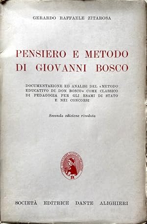 PENSIERO E METODO DI GIOVANNI BOSCO