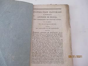 Instruction pastorale de Monseigneur l'Evêque de Troyes sur l'impression des mauvais livres et no...