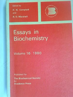 Image du vendeur pour Essays in Biochemistry. Volume 16. 1980. mis en vente par Plurabelle Books Ltd