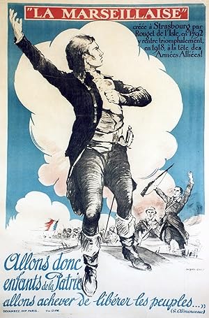 "LA MARSEILLAISE (ROUGET DE L'ISLE)" / "Allons donc enfants de la Patrie allons achever de libére...