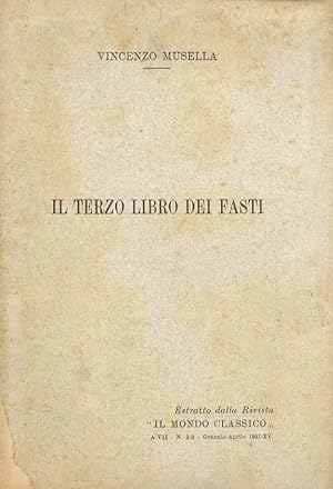 Il terzo libro dei Fasti.