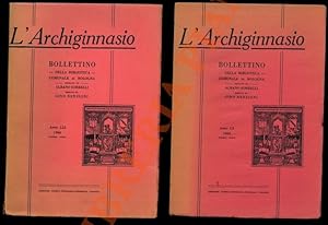 L'Archiginnasio. LX e LXI. Bollettino della Biblioteca Comunale di Bologna.