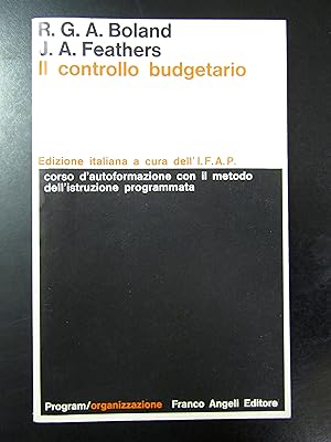 Boland e Feathers. Il controllo budgetario. Franco Angeli 1976.