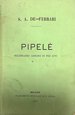 Pipele ossia Il Portinajo di Parigi