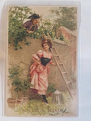 Carte postale publicitaire Soulié & Macé