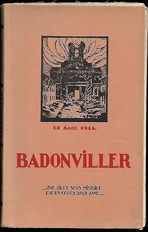 BADONVILLER 12 Août 1914