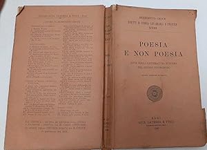 Poesia e non poesia . Note sulla letteratura europea del secolo decimonono