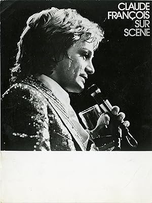 "Claude FRANÇOIS SUR SCÈNE" Photo-promo DISQUES FLÈCHE originale