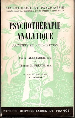 Psychothérapie analytique. Principes et applications