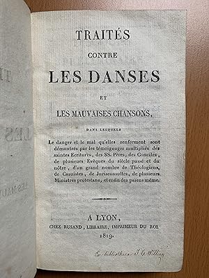 Traité contre les Danses et les Mauvaises Chansons