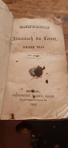 annuaire ou almanach du loiret
