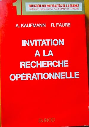 Invitation à la recherche opérationnelle