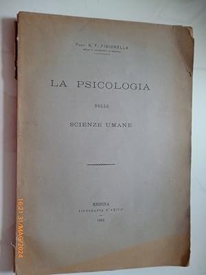 LA PSICOLOGIA NELLE SCIENZE UMANE