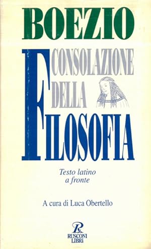 Consolazione della filosofia.
