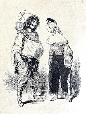 Dessin à l'encre. Carnaval